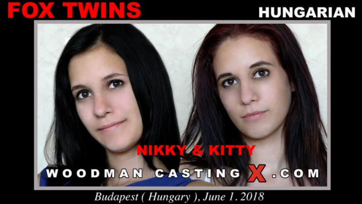 [WoodmanCasting] - Skinny Fox Twins in Hotel - Blowjob & Ass Licking