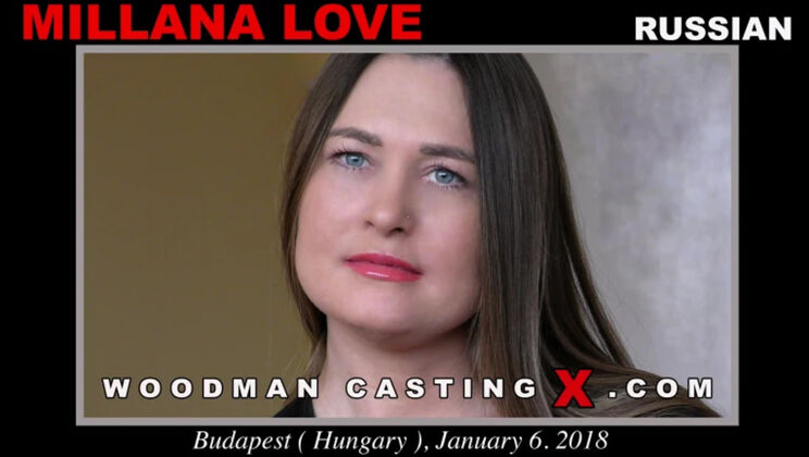 [WoodmanCasting] - Brunette Bombshell Millana Love's Rough Sex - Millana Love
