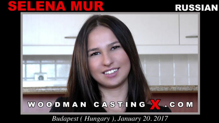 [WoodmanCasting] - Selena Mur's Shaved Pussy Closeup - Selena Mur