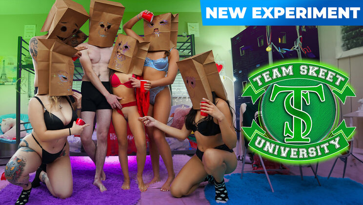 [TeamSkeetLabs] - Brunette University Babes Get Dirty - Freya Von Doom - Selina Bentz - Barbie Dracula - Kira Handcock - Carrion Grey