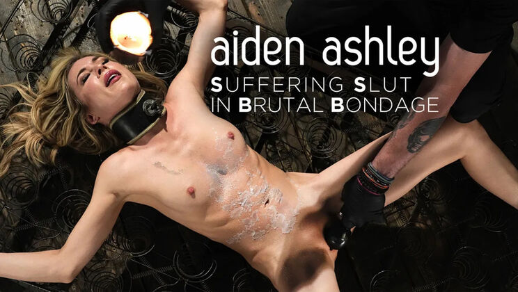 [DeviceBondage(Kink)] - Aiden Ashley: Flogged and Fingering Herself