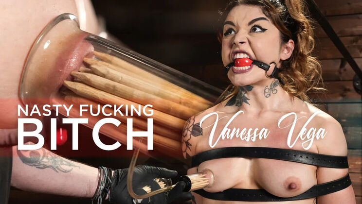 [DeviceBondage(Kink)] - Natural Tits Vanessa Vega Gagged and Dominated by The Pope