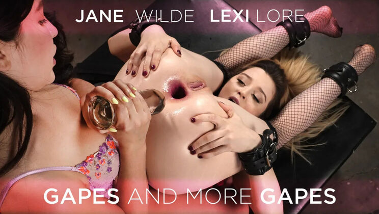 [EverythingButt(Kink)] - Natural Tits and Tattooed Temptresses: Gaping Holes with Jane Wilde and Lexi Lore