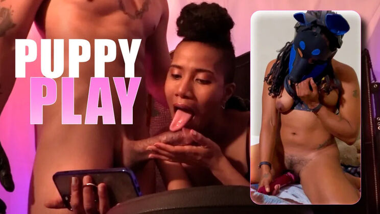 [KinkyBites] - Jet Setting Jasmine & King Noire Watch Halo's Private Show - Jet Setting Jasmine - King Noire - Halo