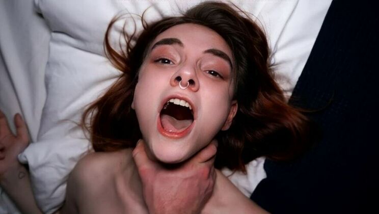 [PornForce] - Rough Blowjob Ends in Raw Creampie - Petite Girl Gets Wrecked - Martin Spell - Lina Sun
