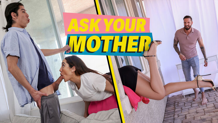 [AskYourMother] - Chloe Amour's Deepthroat Desire: MILF Loves Two Cocks