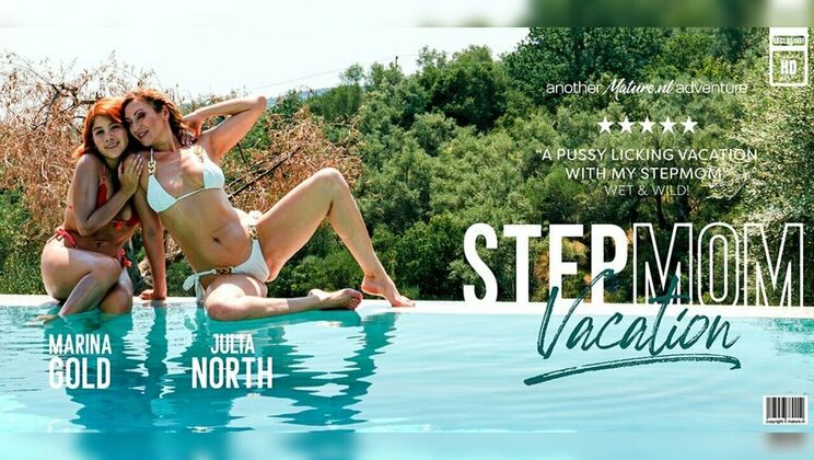 [Mature.nl] - Stepmom Julia North Gets Pussy Licked by Marina Gold on Vacation - Julia North - Marina Gold