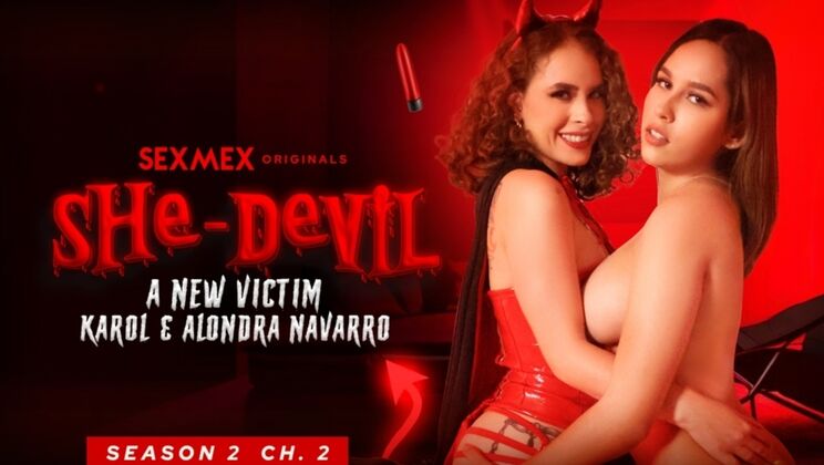 [SEXMEX] - Colombian & Mexican Stepsisters in Hardcore Threesome - Alondra - Karol Jaramillo