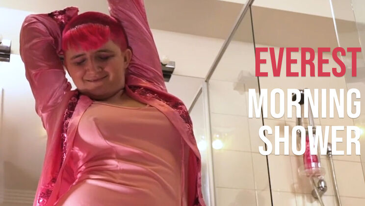 [GirlsOutWest] - Everest's Big Tits & Bush - Shower Masturbation - Everest