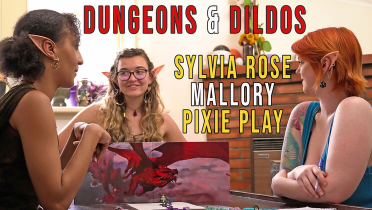 [GirlsOutWest] - Pale Aussie Babes Mallory, Sylvia & Pixie - Dildo Threesome Fun - Mallory - Sylvia Rose - Pixie Play