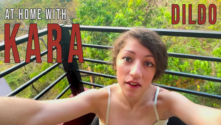 [GirlsOutWest] - Kara's Dildo Session at Home - Kara