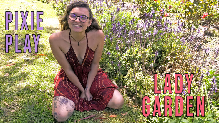 [GirlsOutWest] - Petite Blonde Pixie Play Plays with Her Lady Garden - Pixie Play