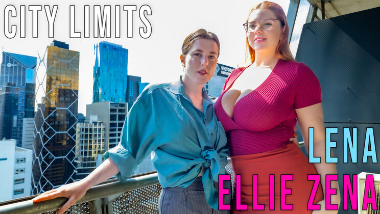 [GirlsOutWest] - Ellie Zena & Lena - Hairy Lesbian Fingering Session - Lena - Ellie Zena