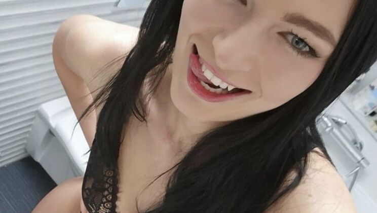 [POVDreams] - Brunette Leanne Lace Deepthroats Big Cock POV