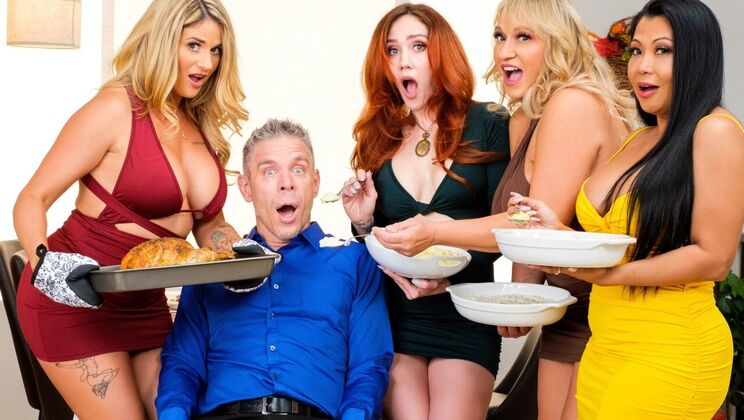 [Brazzers] - Big Ass Blonde Gets Fucked on Turkey Day - Mick Blue - Abby Rose