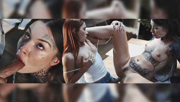 [FutanariXXX] - Blowjob Demonstrations by Tabitha and Clemence