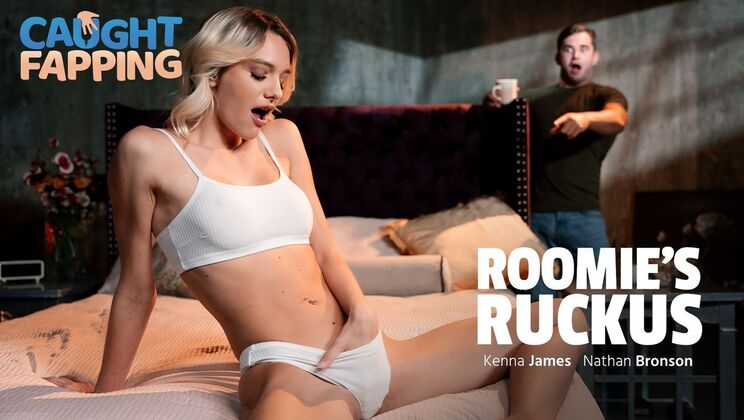 [CaughtFapping] - Crazy Cumshot with Kenna James - Nathan Bronson - Kenna James