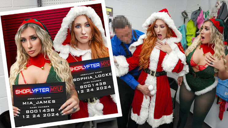 [ShopLyfterMYLF] - Threesome Holiday Fun with Blonde Sophia and Redhead Mia