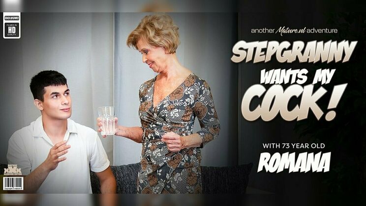 [Mature.nl] - Stepgrandma Romana's Hardcore Blowjob for Young Lover