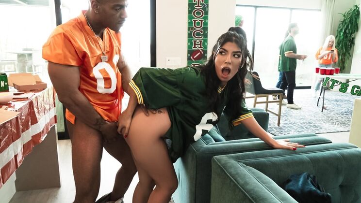 [RKPrime] - Amateur Threesome - Blowjob, Cowgirl & Cumshot - Mazee The Goat - Jasmine Sherni
