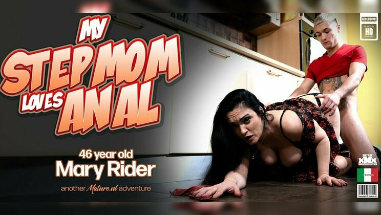 [Mature.nl] - Anal sex with busty stepmom Mary Rider in kitchen