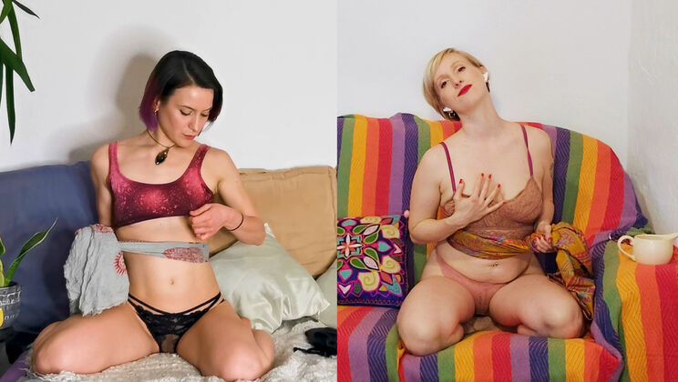 [Ersties] - Flora X & Veronica B: Trimmed Pussies & JOI - Flora X (Ersties) - Veronica B. (Ersties)