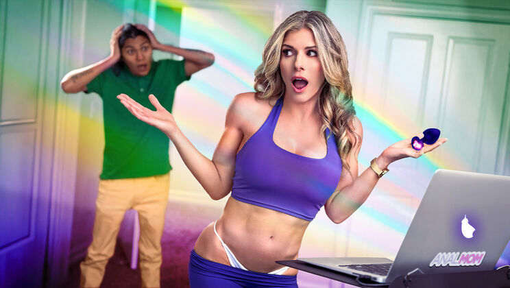 [AnalMom] - Stepson Fills Cory Chase's Oiled Ass in Rough Session - Cory Chase - Donatello Devine