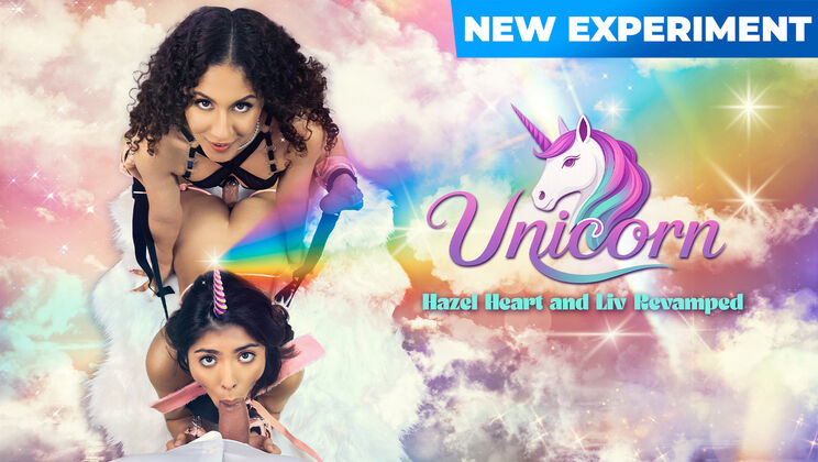 [TeamSkeetLabs] - Petite Brunette Unicorn Licked & Filled by Latina - Liv Revamped - Dorian Del Isla - Hazel Heart