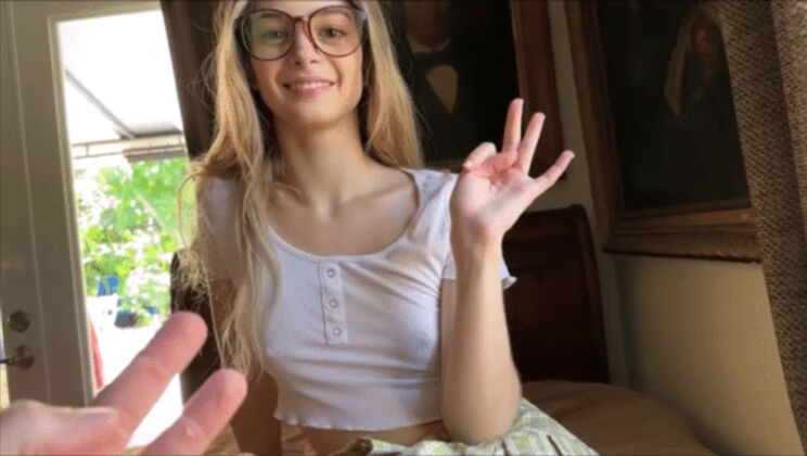 [FamilyTherapy] - 18 Yr Old Molly Little - Petite POV Cumshot
