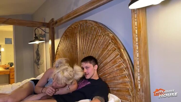 [HotGuysFuck] - Russian Blonde Ellie Smoke Fucked by Atlas Eros