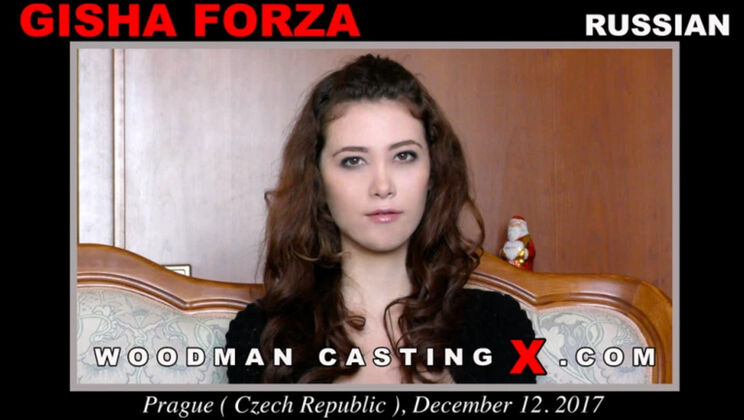 [WoodmanCasting] - Gisha Forza Shy Girl Gets Rough Anal - Gisha Forza