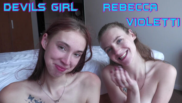 [WakeupnFuck] - Rebecca Violetti with Devilsgirl - Deepthroat and Orgasm Session - Rebecca Violetti - Devilsgirl