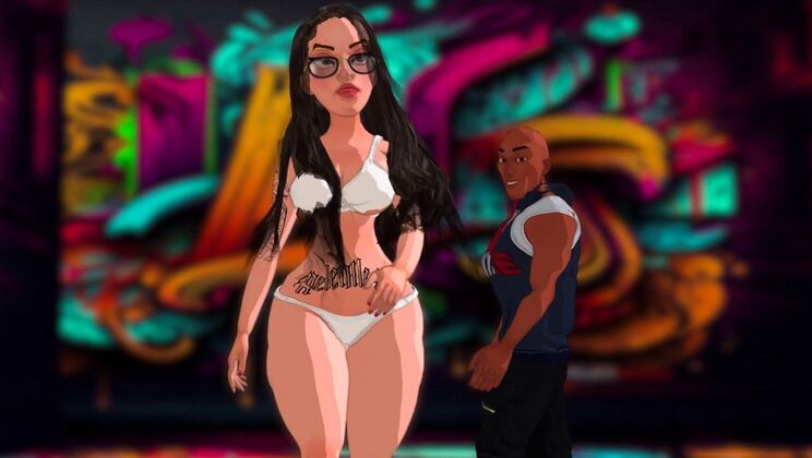 [AdultTimeAnimation] - Big Tits and Glasses Babe in Tha Stoop 4 – Hardcore Cumshot