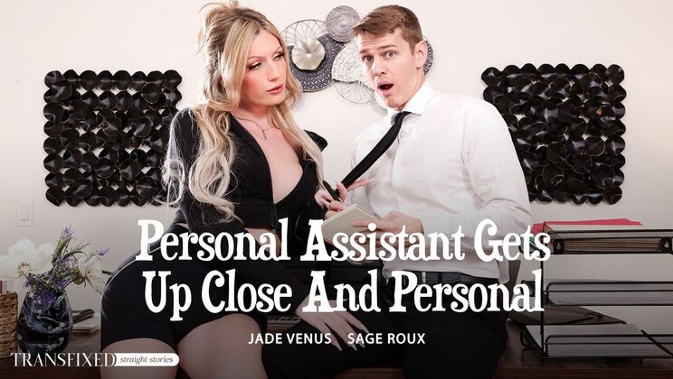 [Transfixed] - Big Tits Assistant Takes Big Cock - Jade Venus - Sage Roux