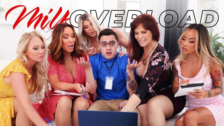 [MILFOverload] - Hairy Pussy to Mouth Action in Stockings & Heels - Syren De Mer - Alexis Malone - Juan Loco - Rachel Steele - Linda Lan - Taylor Wild