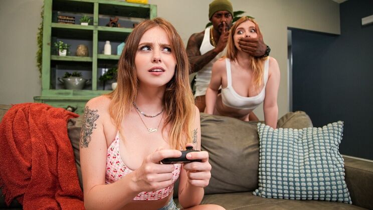 [Brazzers] - Threesome Sex: 69, Face Sitting & Cumshot - Lucy Foxx - Harlow West - Dickdealer Don