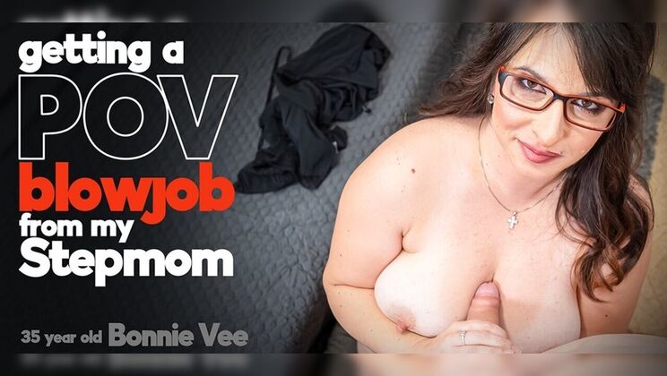 [Mature.nl] - Curvy Stepmom in Stockings Sucks Stepson's Cock - Lenny Yankee - Bonnie Vee