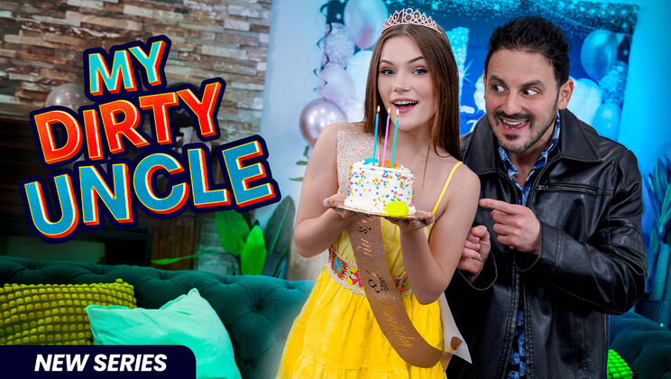 [MyDirtyUncle] - Panties Off! Tiny Niece Gets a Double Penetration Gift - Tony Rubino - Juniper Ren - Tony Marzo