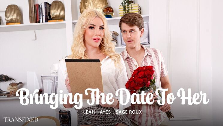 [Transfixed] - Date Night Anal: Shemale Pounding and Creampie for Leah Hayes - Sage Roux - Leah Hayes