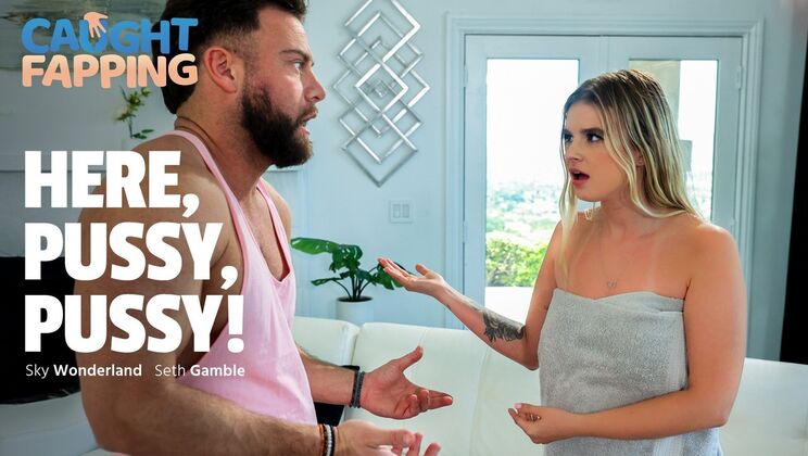 [CaughtFapping] - Seth Gamble Catches Sky Wonderland Masturbating - Seth Gamble - Sky Wonderland