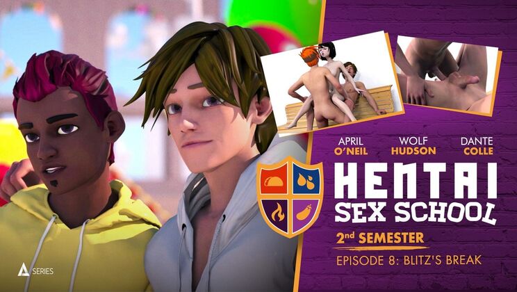 [AdultTimeAnimation] - Semester 2 Episode 8: Blitz Unleashed - Wolf Hudson - April O'Neil - Dante Colle