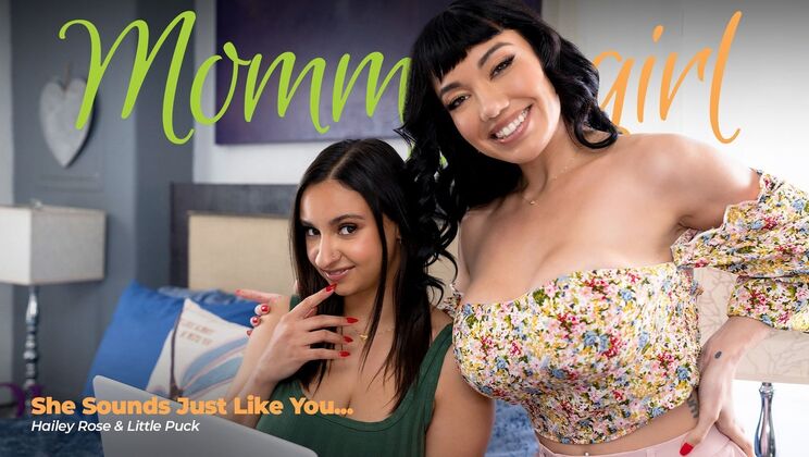 [Girlsway] - Hairy MILF and Teen Latina Dovefucking Scene - Little Puck - Hailey Rose