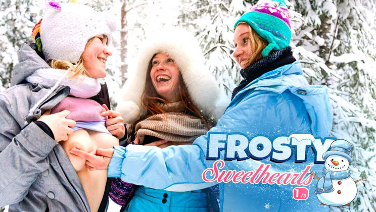 [ClubSweethearts] - Frosty Sweethearts 1/3: European Girls with Big Tits Scissoring - Alice Klay - Kate Rose - Iris Murai