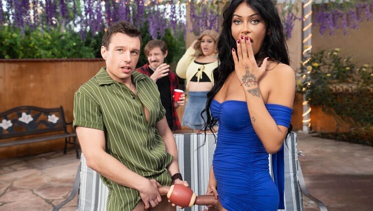 [TransAngels] - Enhanced Body Brunette Victoria Loves Balls Deep Anal - Johnny Palms - Victoria Grant