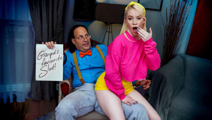 [NotMyGrandpa] - Favorite and Fucked: The Pantyless Game - Eric John - Gigi Sweets