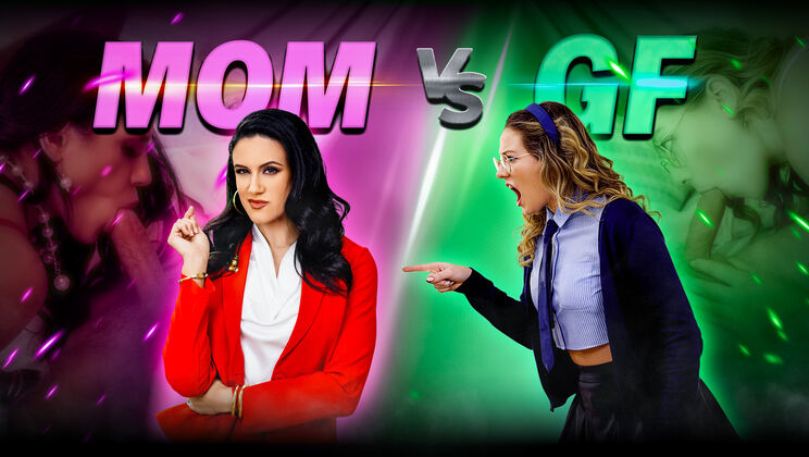 [FamilyStrokes] - Mom vs GF - Penny Barber and River Lynn in Headband Tit Play Competition - Penny Barber - River Lynn - Tyler Cruise