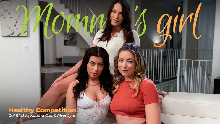 [Girlsway] - Lesbian Threesome with Small Tits MILF and Hairy Teen - Pussy Eating - River Lynn - Katrina Colt - Gal Ritchie