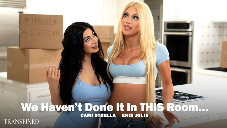 [Transfixed] - Shaved Pussy Doggystyle Fuck for Blonde and Brunette Babe Duo - Cami Strella - Eris Jolie