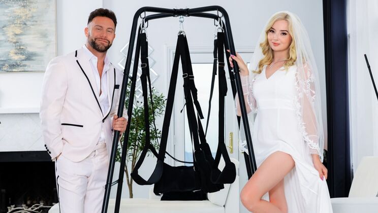[Devil'sFilm] - Wedding Day Doggystyle - Blonde Lexi Lore Takes It Deep, Cumshot - Lexi Lore - Seth Gamble