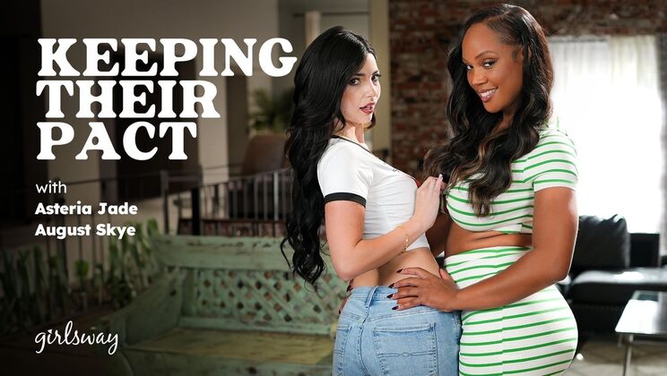[Girlsway] - Girlsway.com Lesbian: Tattoo & Piercing Babes in Fingering Pact - August Skye - Asteria Jade